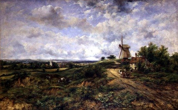 Udsigt over Hampstead Heath af Frederick Waters Watts
