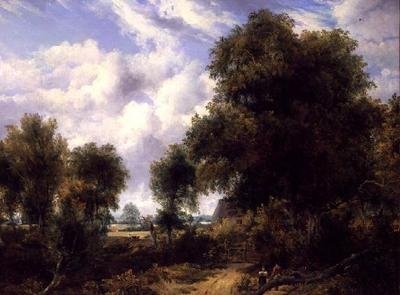 Skovklædt landskab af Frederick Waters Watts