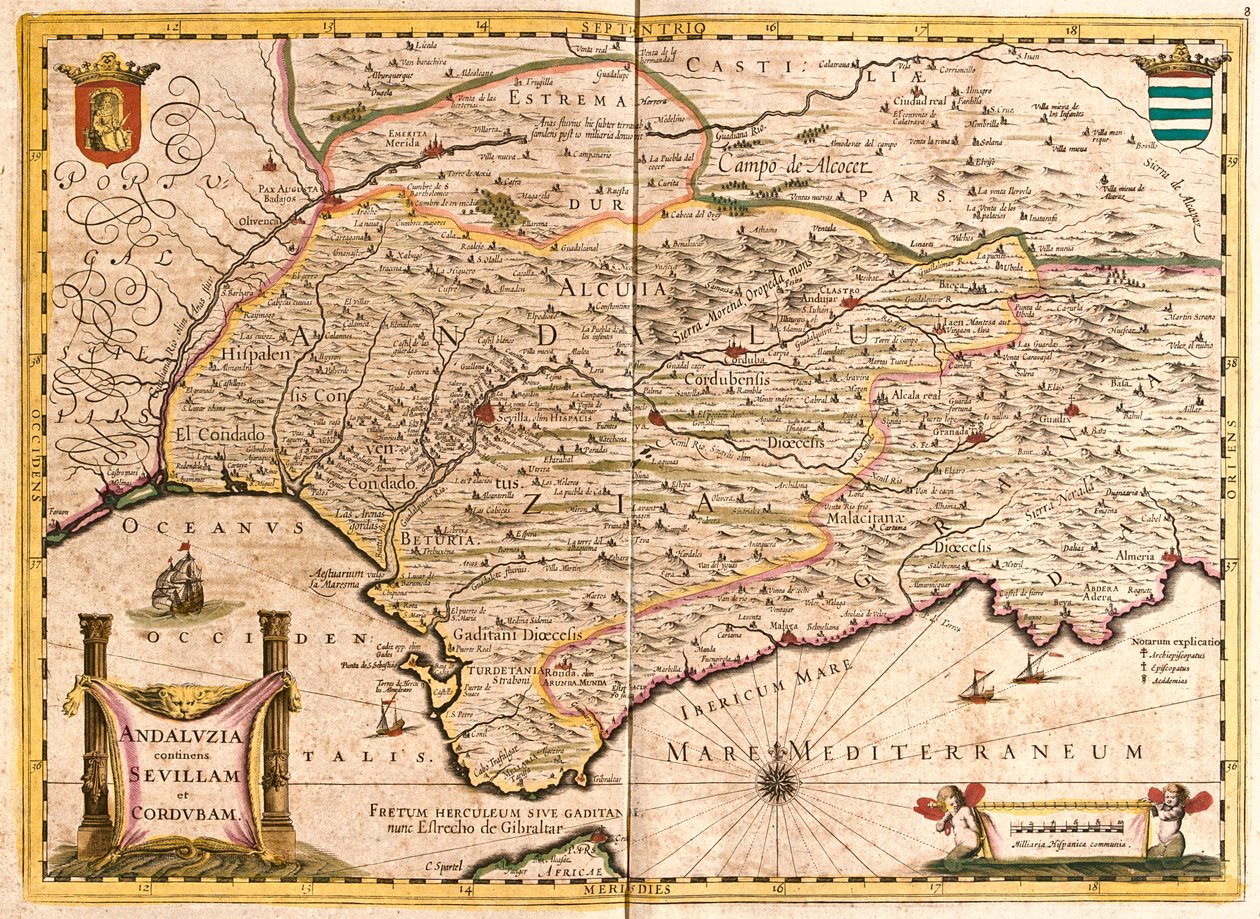 Andalusien, Spanien af Frederick de Wit