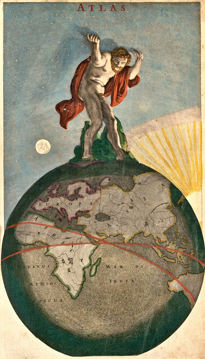 Atlas by Frederik De Wit af Frederick de Wit