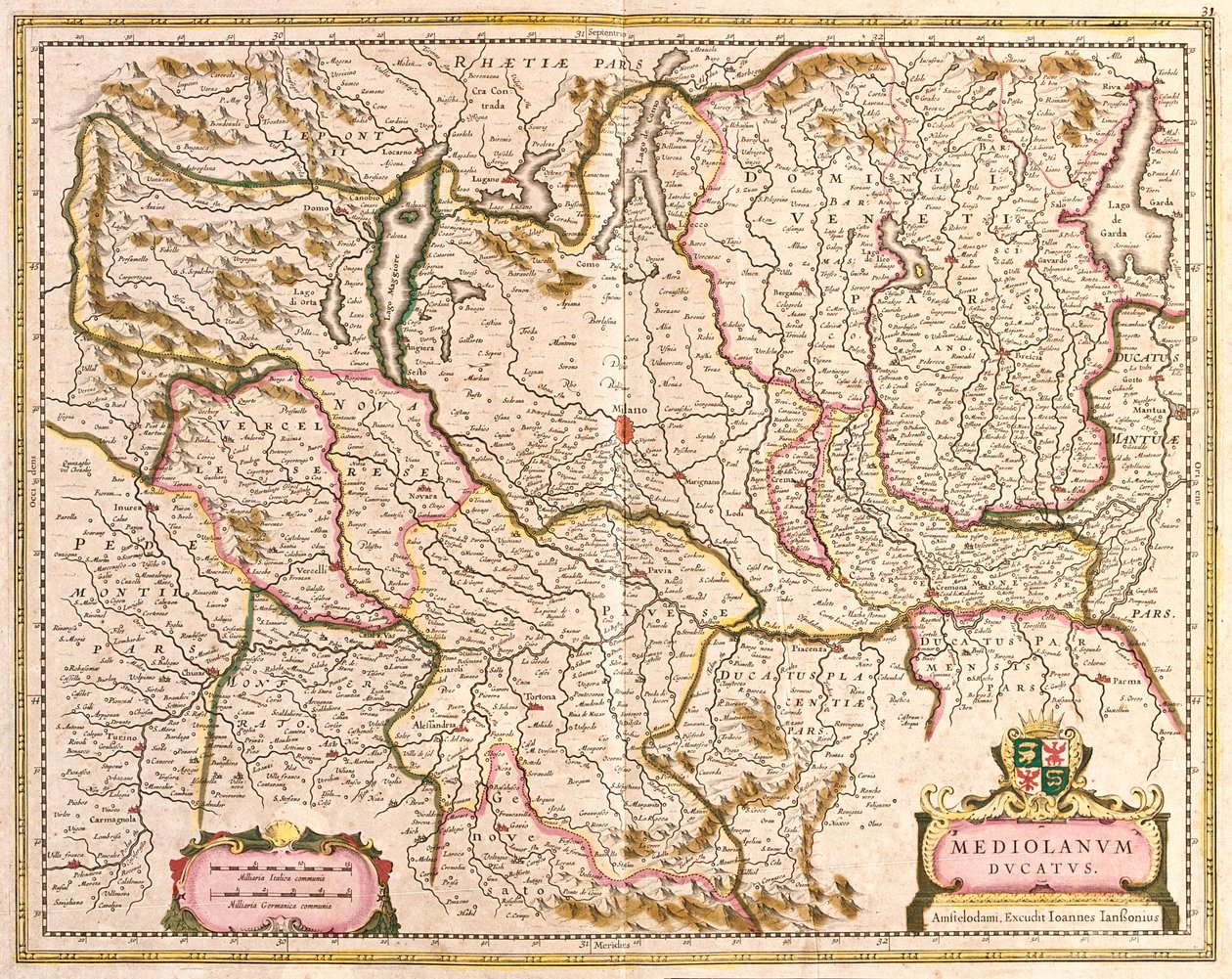 Lombardiet, Italien af Frederick de Wit