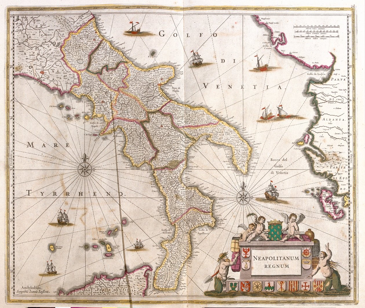 Molise, Campania, Calabria, Basilicata, Apulien , Italien af Frederick de Wit