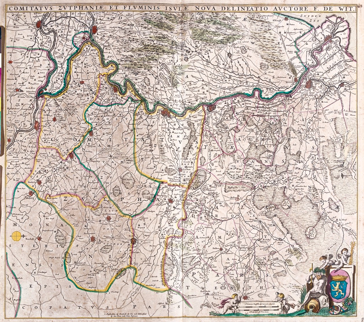 Overijssel, Gelderland, Holland af Frederick de Wit