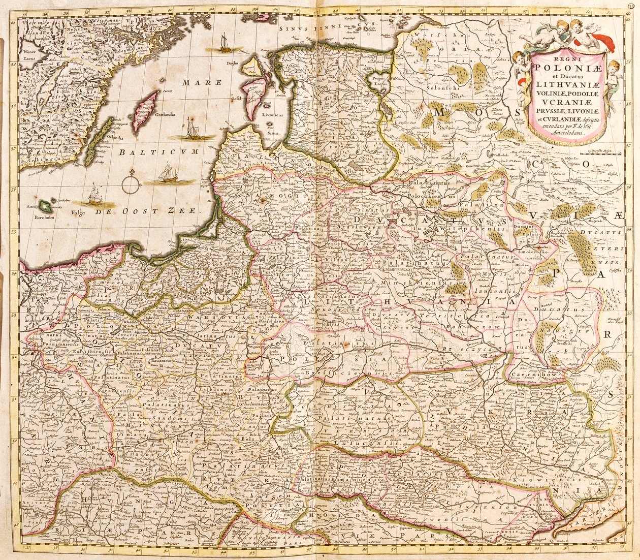 Polen, Estland, Letland af Frederick de Wit