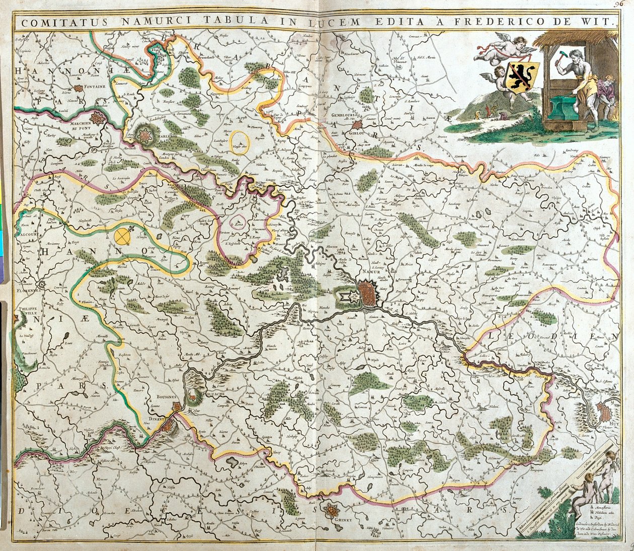Vallonien, Belgien af Frederick de Wit