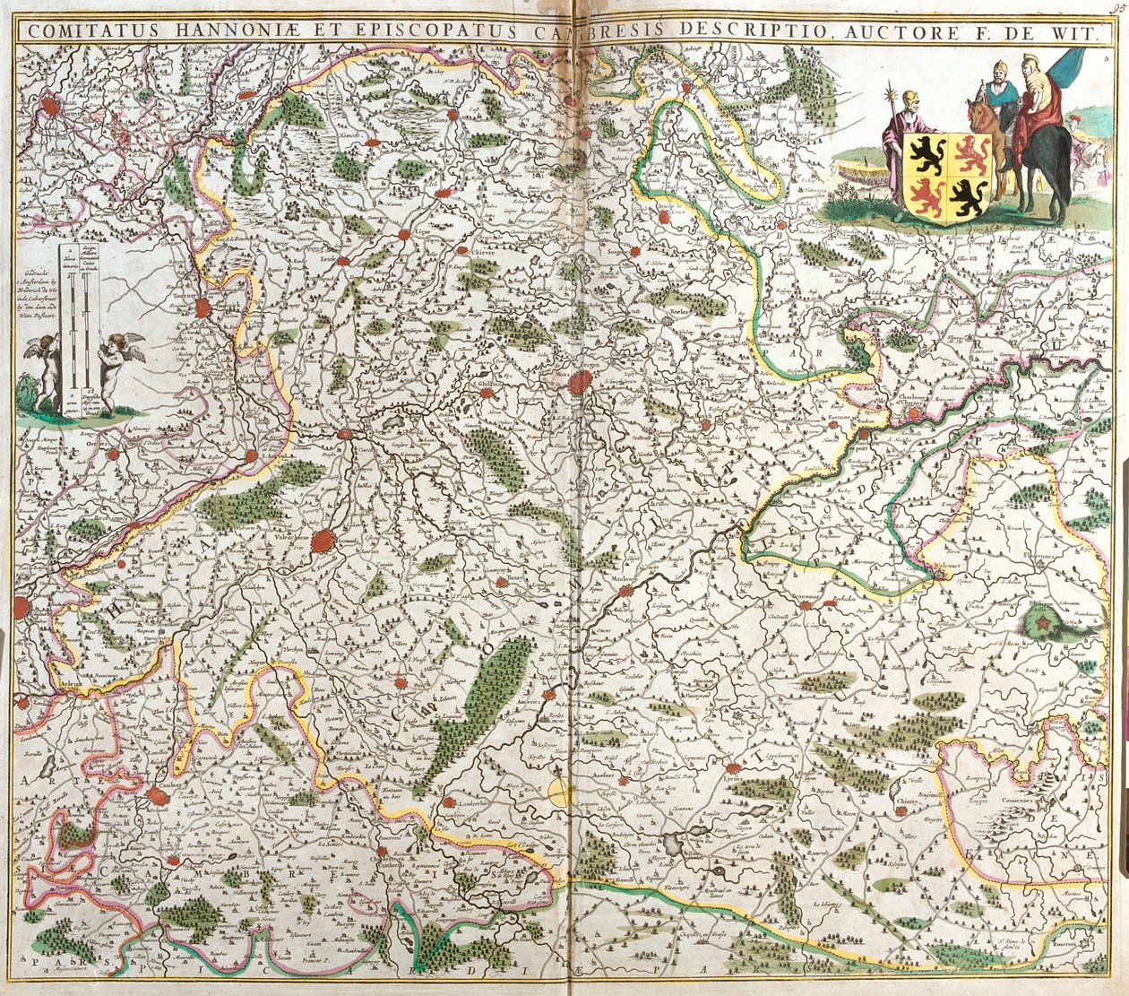 Vallonien, Nord-Pas-de-Calais, Belgien, Frankrig af Frederick de Wit