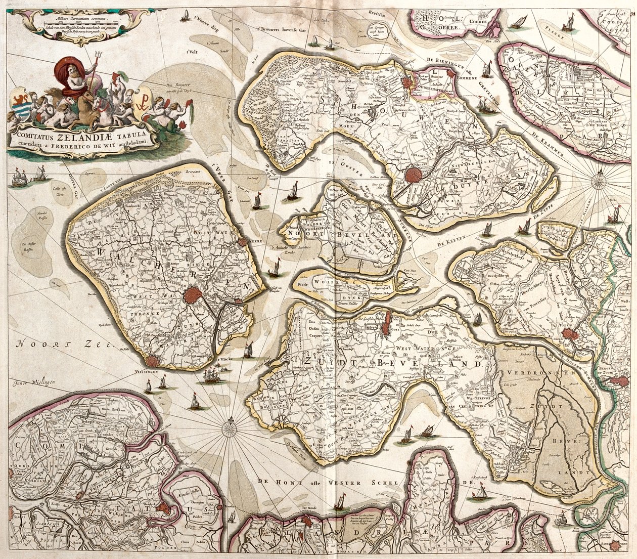 Zeeland, Holland af Frederick de Wit