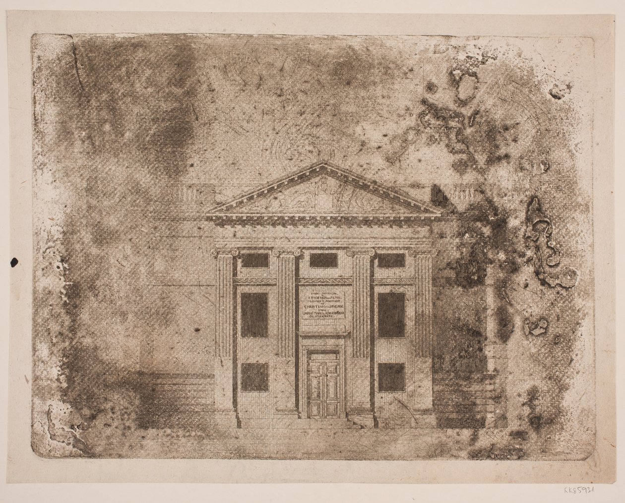 Det kgl. Teaters Facade af Frederik Ludvig  Bradt