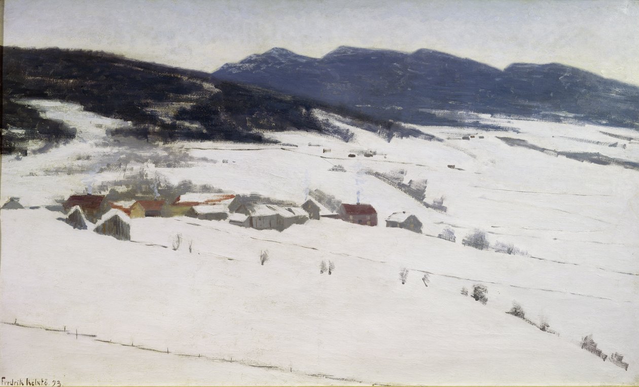 Vinterlandskab af Fredrik Kolstoe