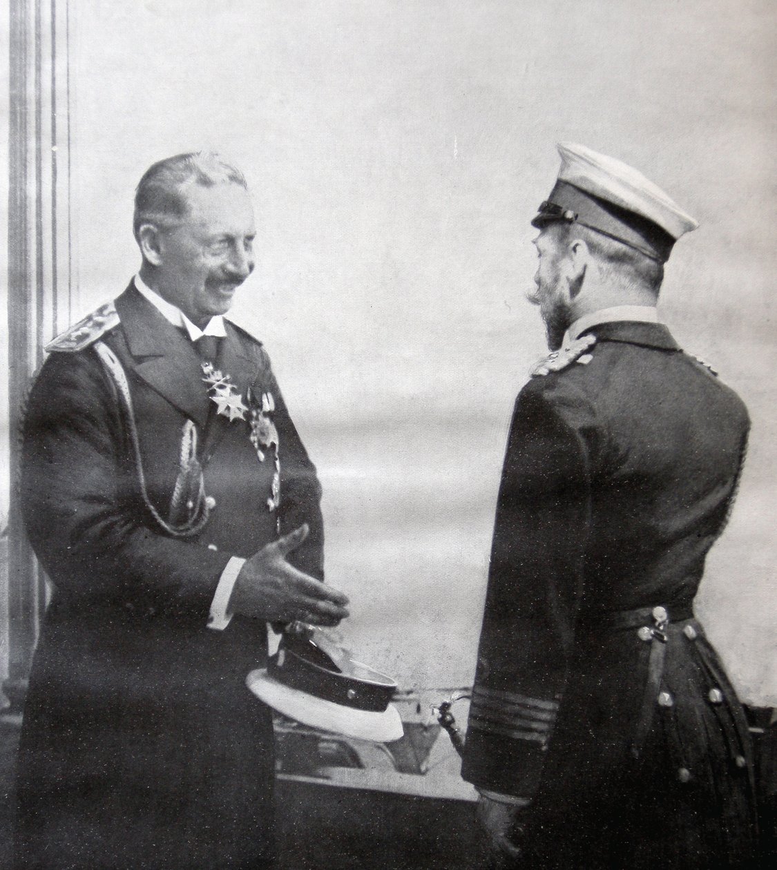 Kejser Wilhelm II og zar Nicholas II, 1914 af French Photographer