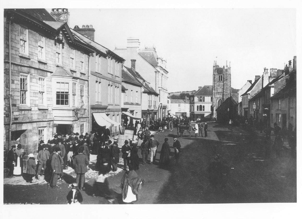 Marked i Okehampton, Devon, ca. 1900 af French Photographer