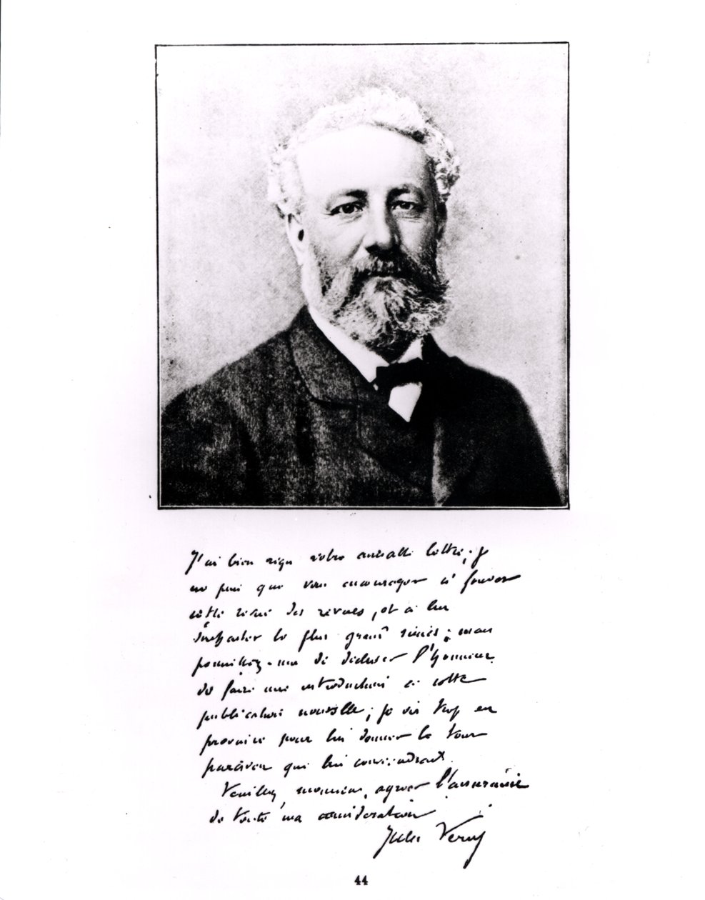 Portræt af Jules Verne (1828-1905) (Woodburytype) af French Photographer