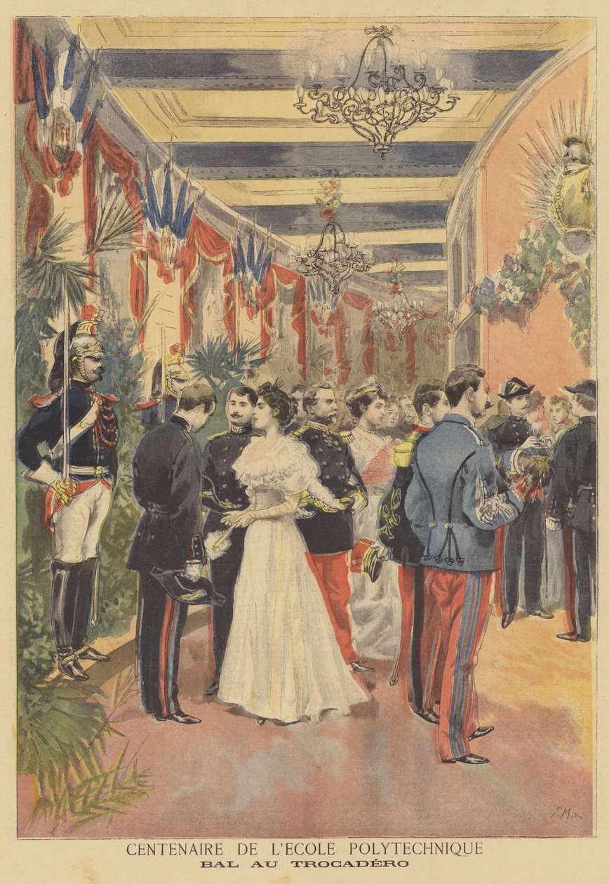 Bal på Trocadero for at fejre 100-året for Ecole Polytechnique af French School