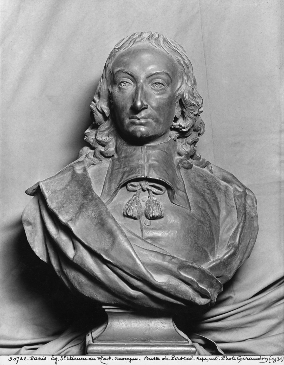 Blaise Pascal (marmor) af French School