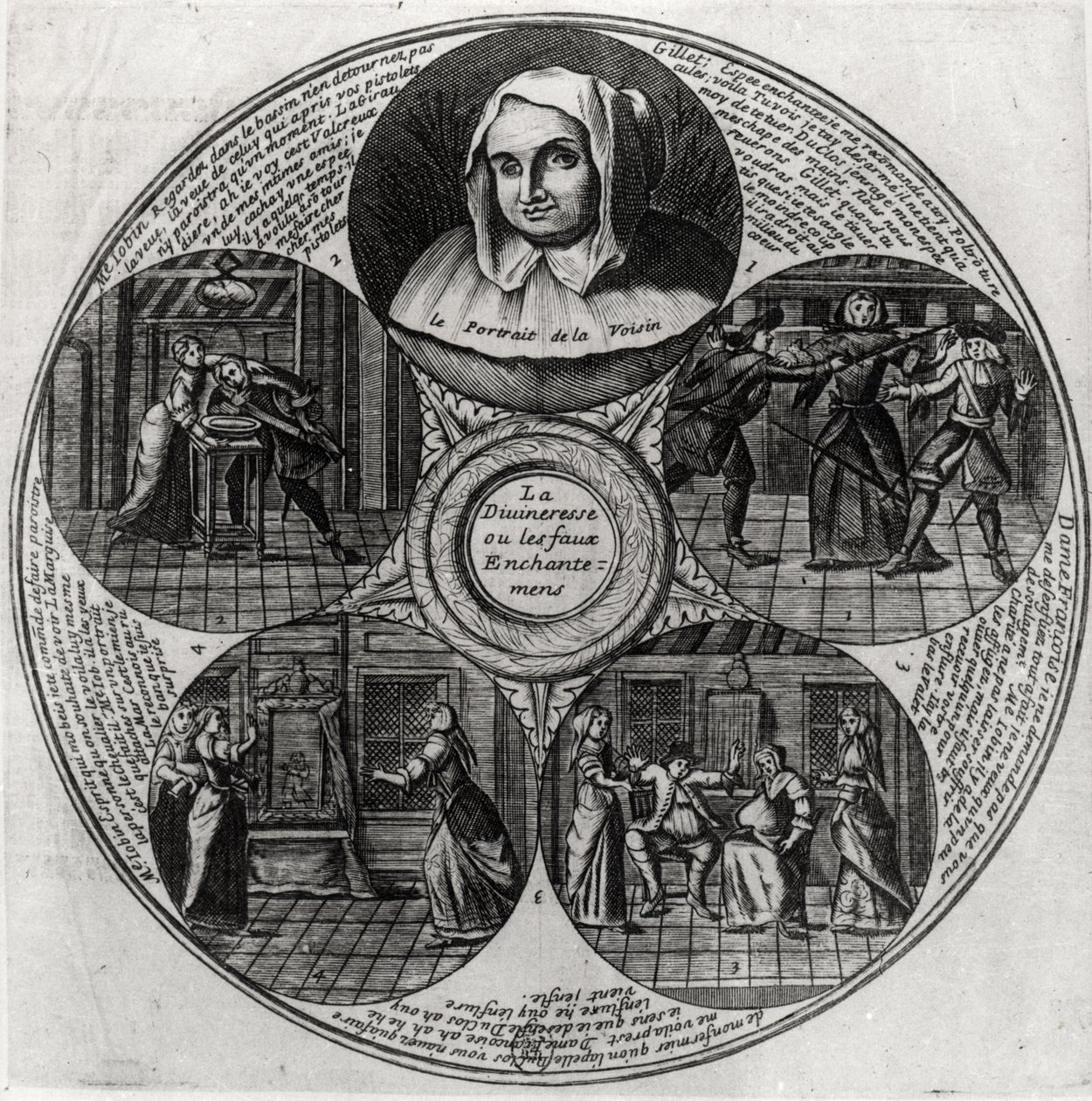 Catherine Monvoisin (La Voisin) (1640-80) og giftaffæren, 1679 af French School