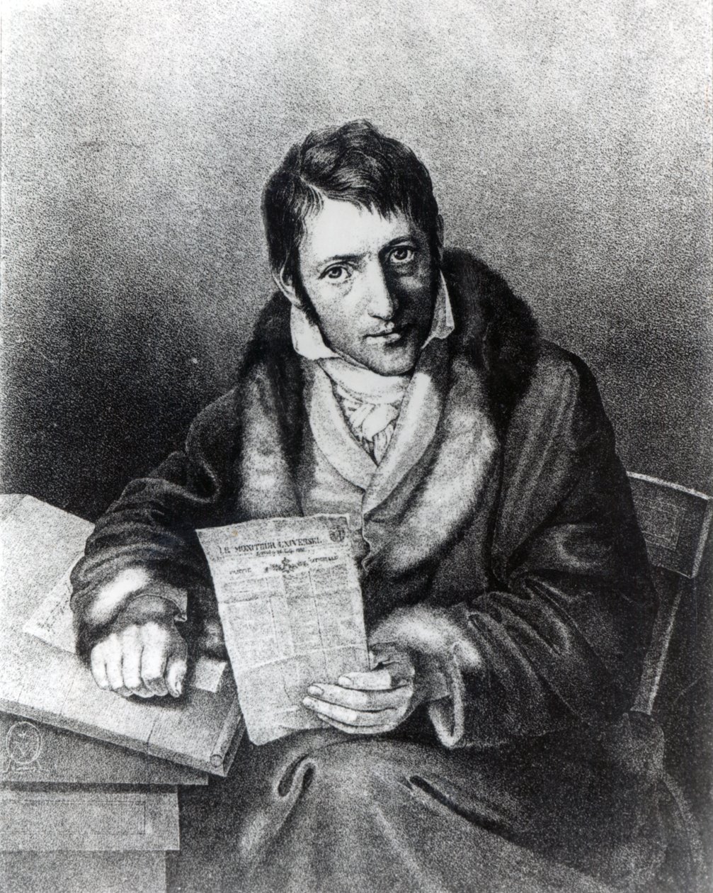 Charles-Joseph Panckoucke holder en kopi af 