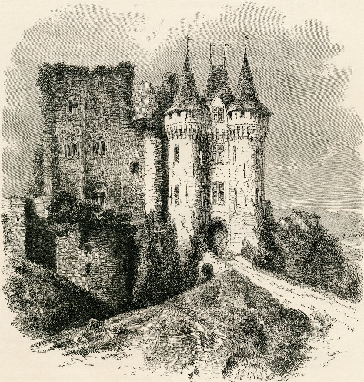 Chateau Saint-Jean i Nogent-le-Rotrou, Frankrig, i det 19. århundrede, fra 