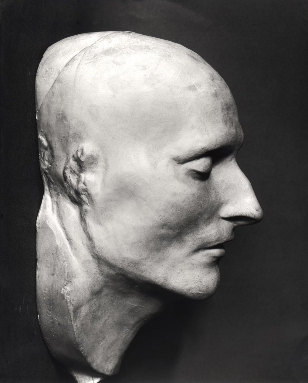 Dødsmaske af Napoleon Bonaparte (1769-1821) (gips) af French School