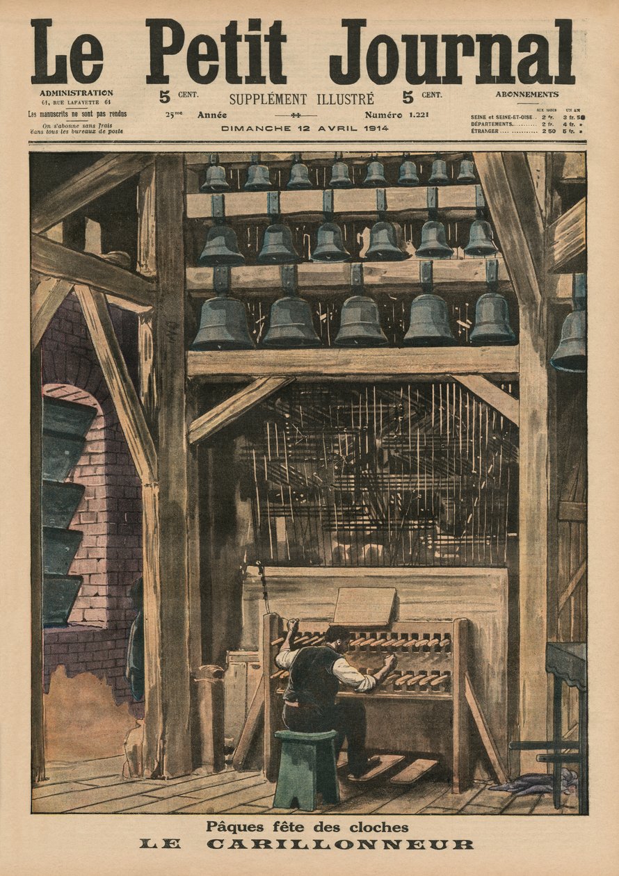 Påske, klokkeringen, forsideillustration fra 