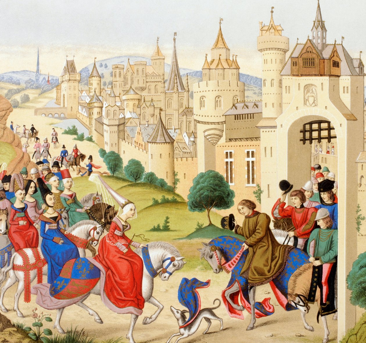 Dronning Isabeau af Bayerns indtog i Paris, 20. juni 1389, fra 