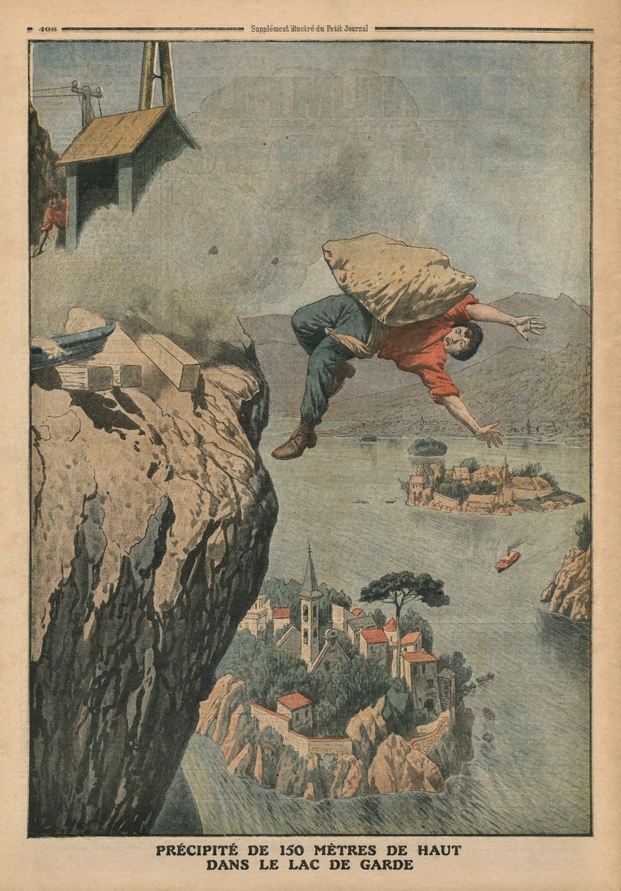 Falder i Gardasøen, illustration fra 