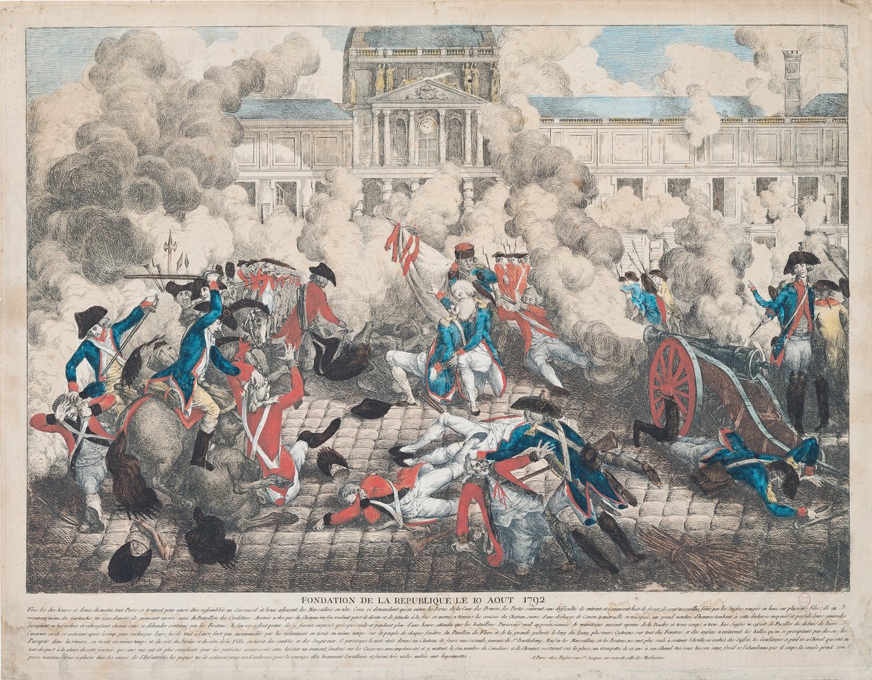 Republikkens grundlæggelse, 10. august 1792 af French School