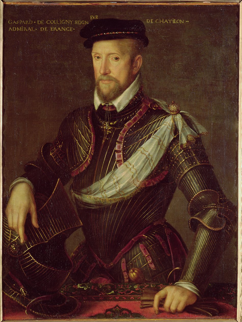 Gaspard II af Coligny (1519-72) admiral af Frankrig af French School