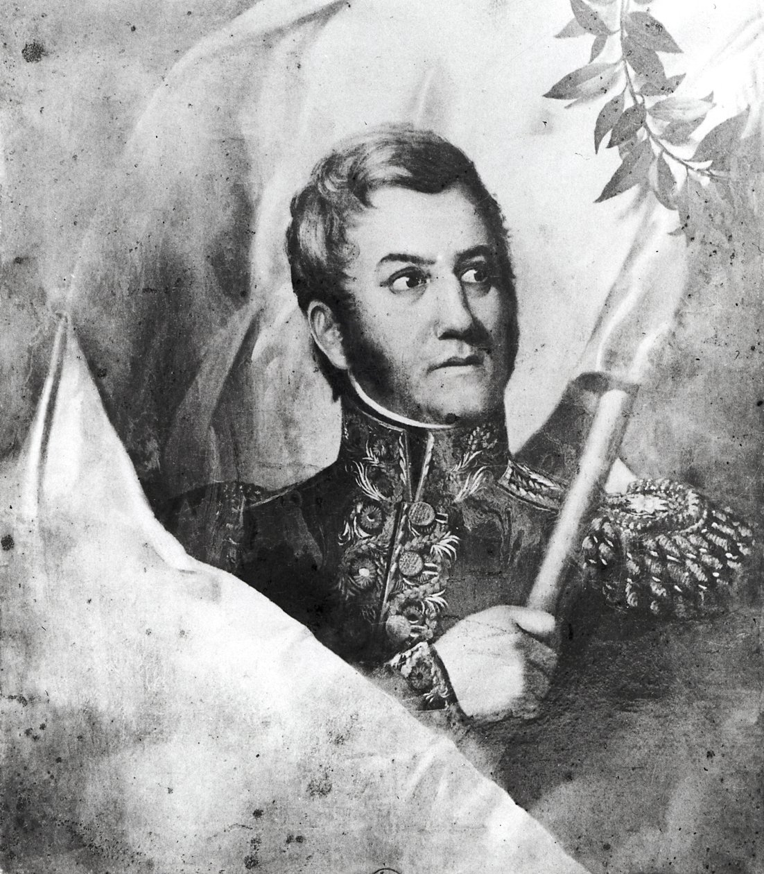 General Jose de San Martin (1778-1850) af French School