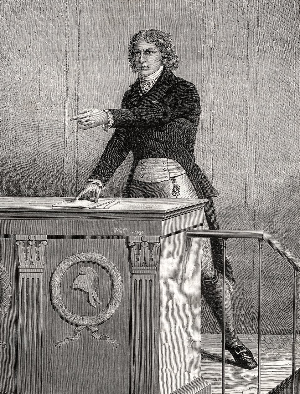 Louis Antoine de Saint Just (1767-94) af French School