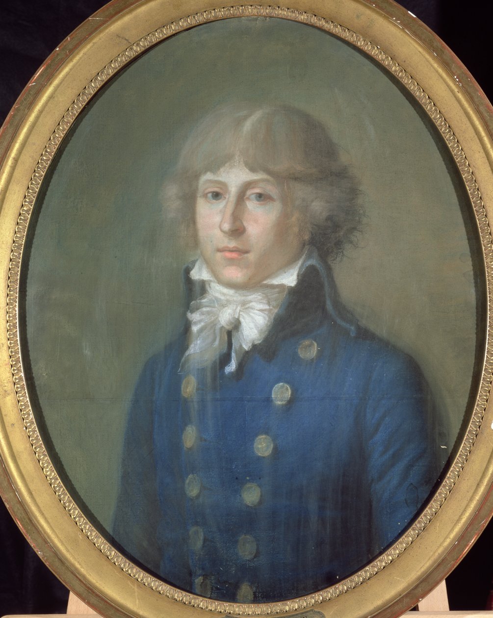 Louis de Saint-Just (1767-94) (pastel på papir) af French School