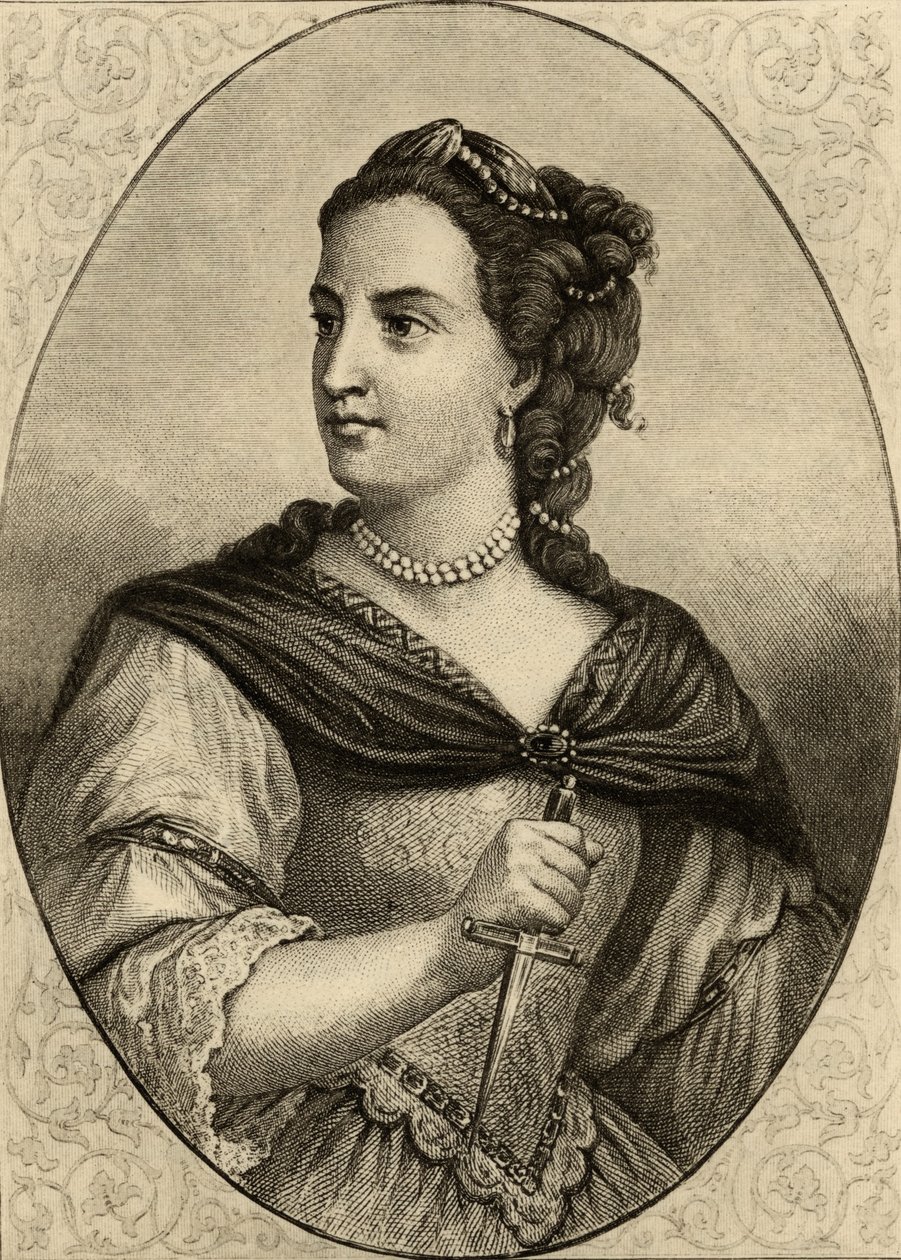 Miss Clairon (1723-1803) af French School