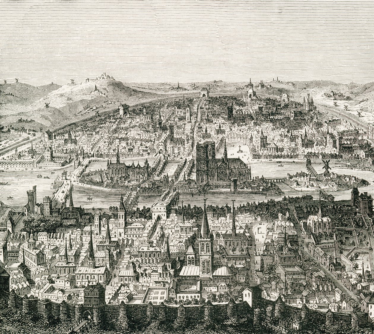Paris c.1610, 1800-tals kopi af et manuskript fra det 17. århundrede, fra 