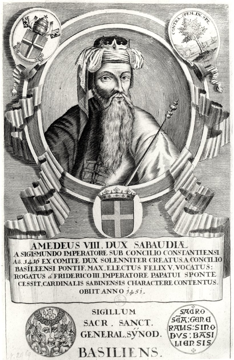 Portræt af Amedee VIII Stillehavet (1383-1451) af French School