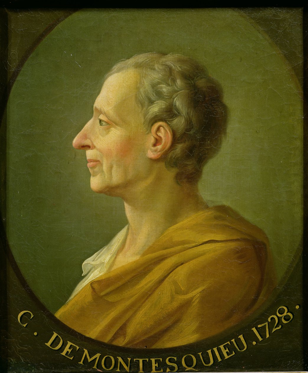 Portræt af Charles de Montesquieu (1689-1755), fransk filosof og jurist, 1728 af French School