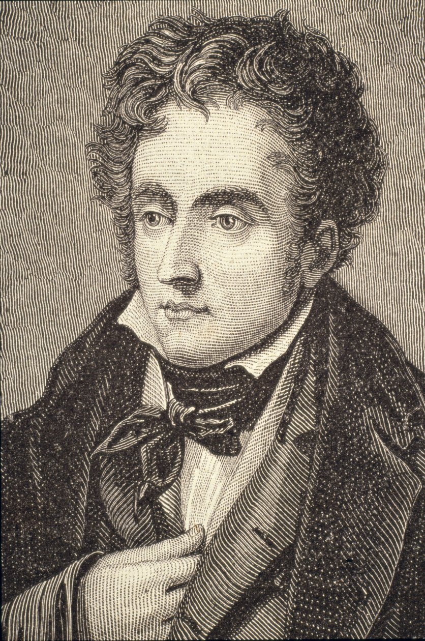 Portræt af Francois Auguste Rene, Viscount of Chateaubriand (1768-1848) af French School