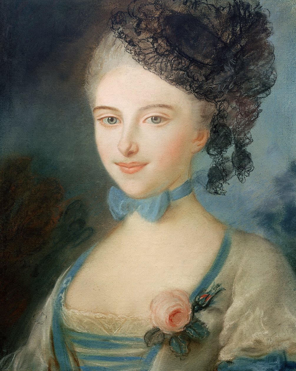 Portræt af Madame Balzac, ca. 1798 af French School