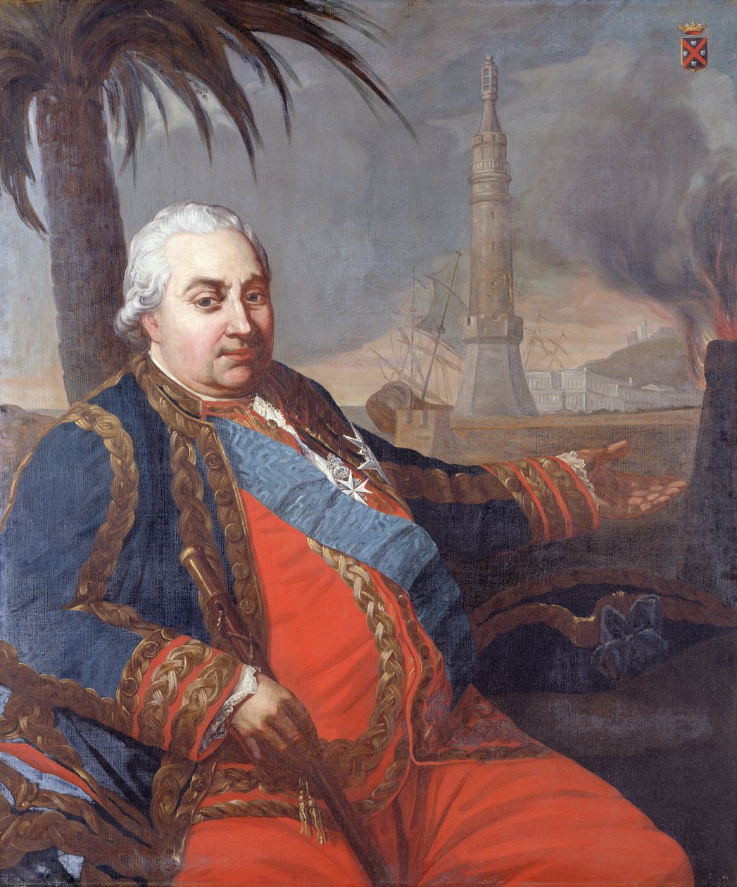 Portræt af Pierre Andre de Suffren af ​​Saint-Tropez af French School