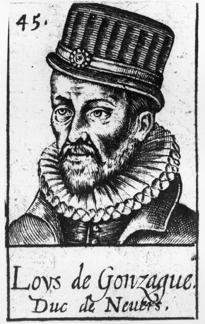 Portræt af prins Ludovico af Gonzaga (født i Mantua 1539-død i Paris 1595) af French School