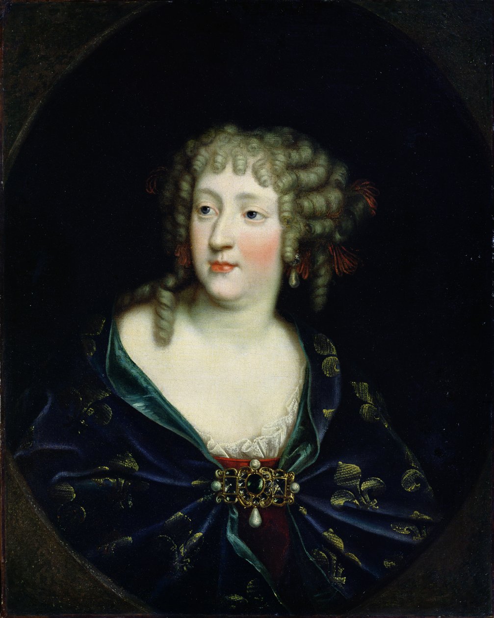 Portræt af dronning Marie-Therese af Frankrig (1638-83) af French School