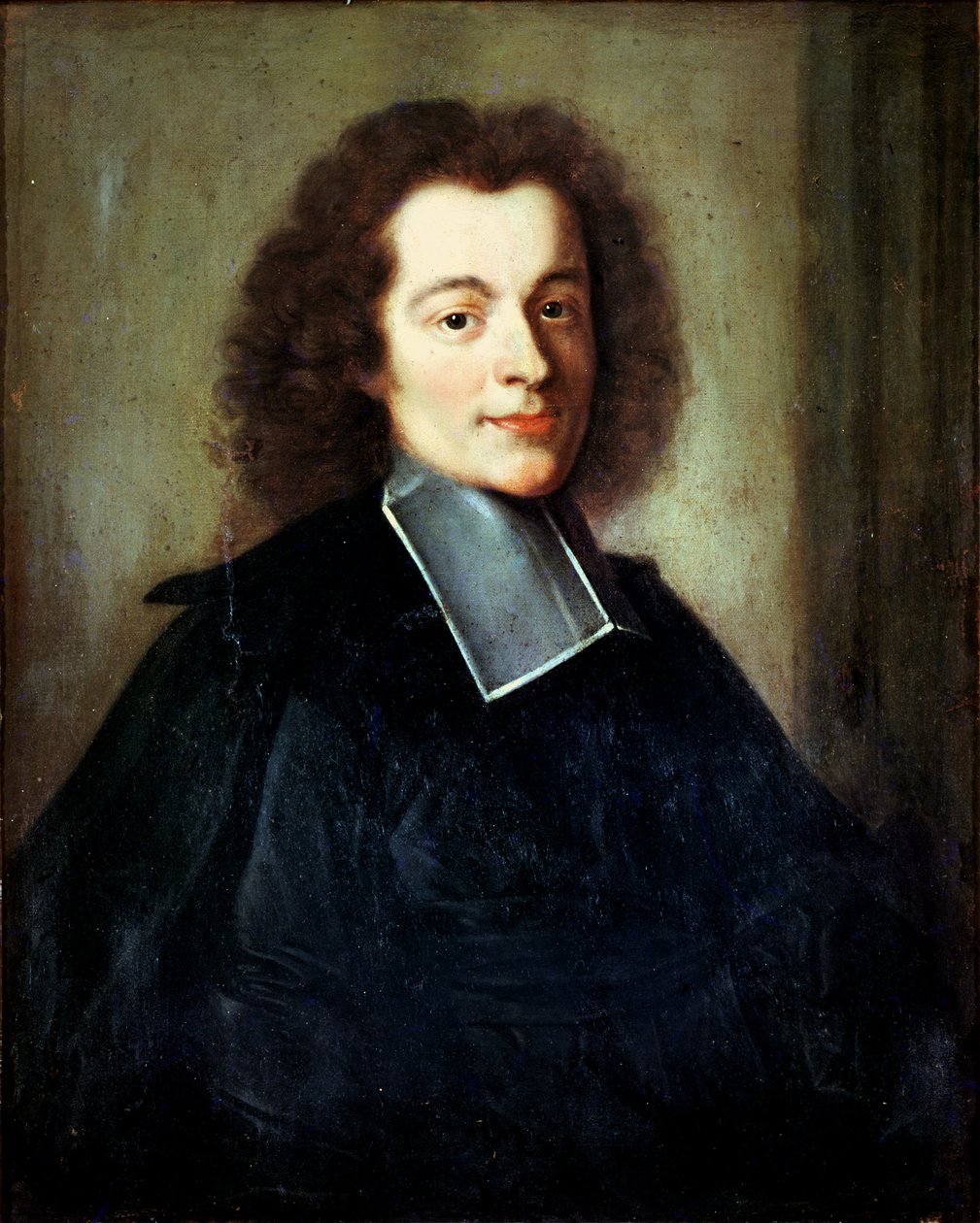 Portræt formodes at være Voltaire (1694-1778) som ung af French School