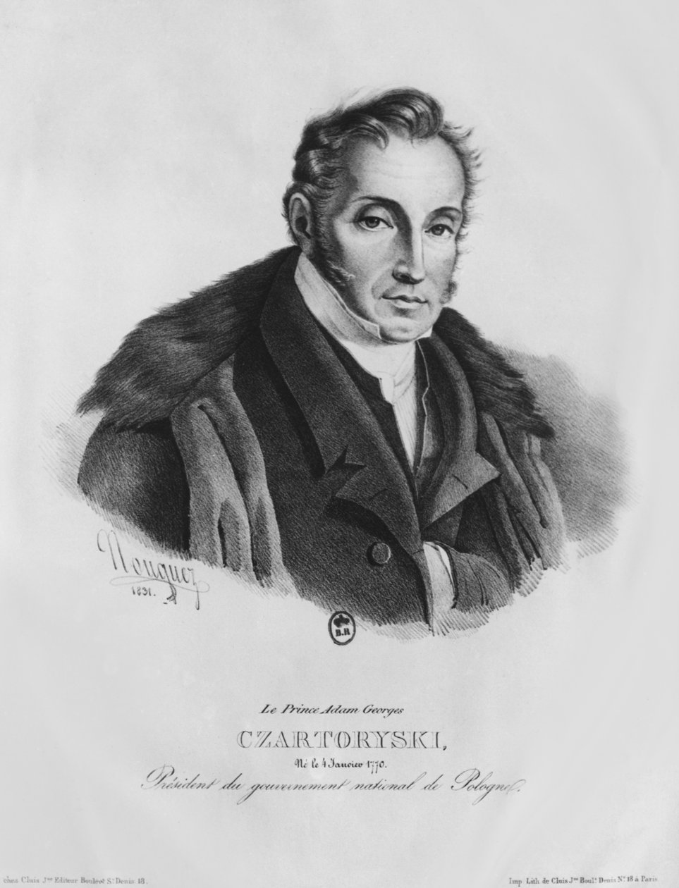 Prins Adam George Czartoryski, 1831 af French School