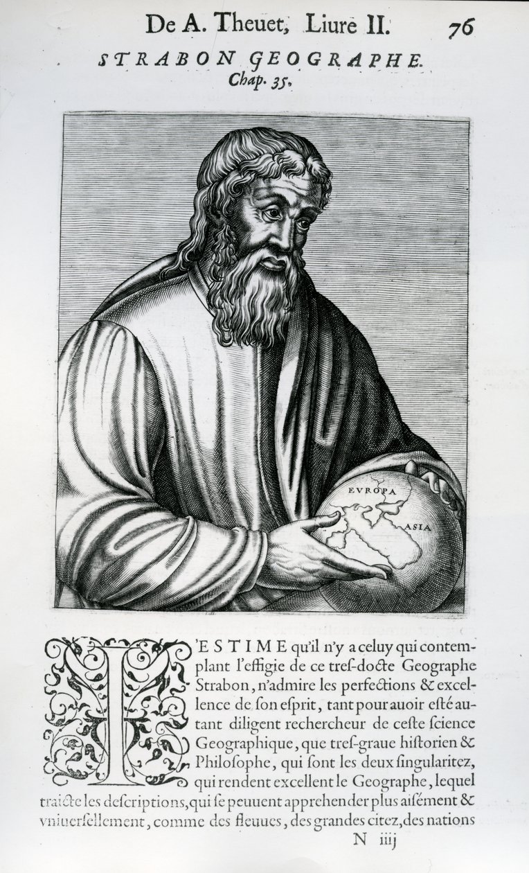 Strabo, illustration fra Andre Thevets 