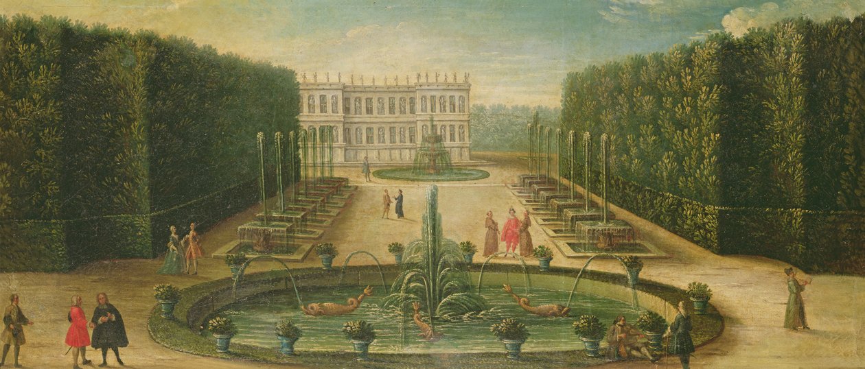 Triumfbuen i Versailles af French School
