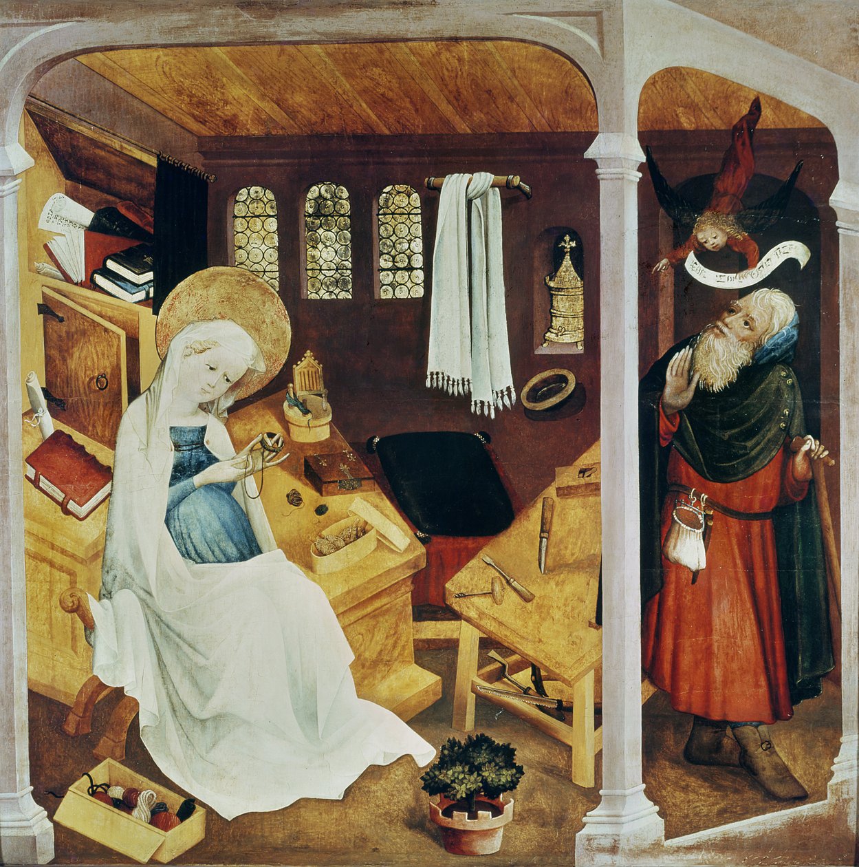 Tvivlen om Sankt Josef, c.1410-20 af French School