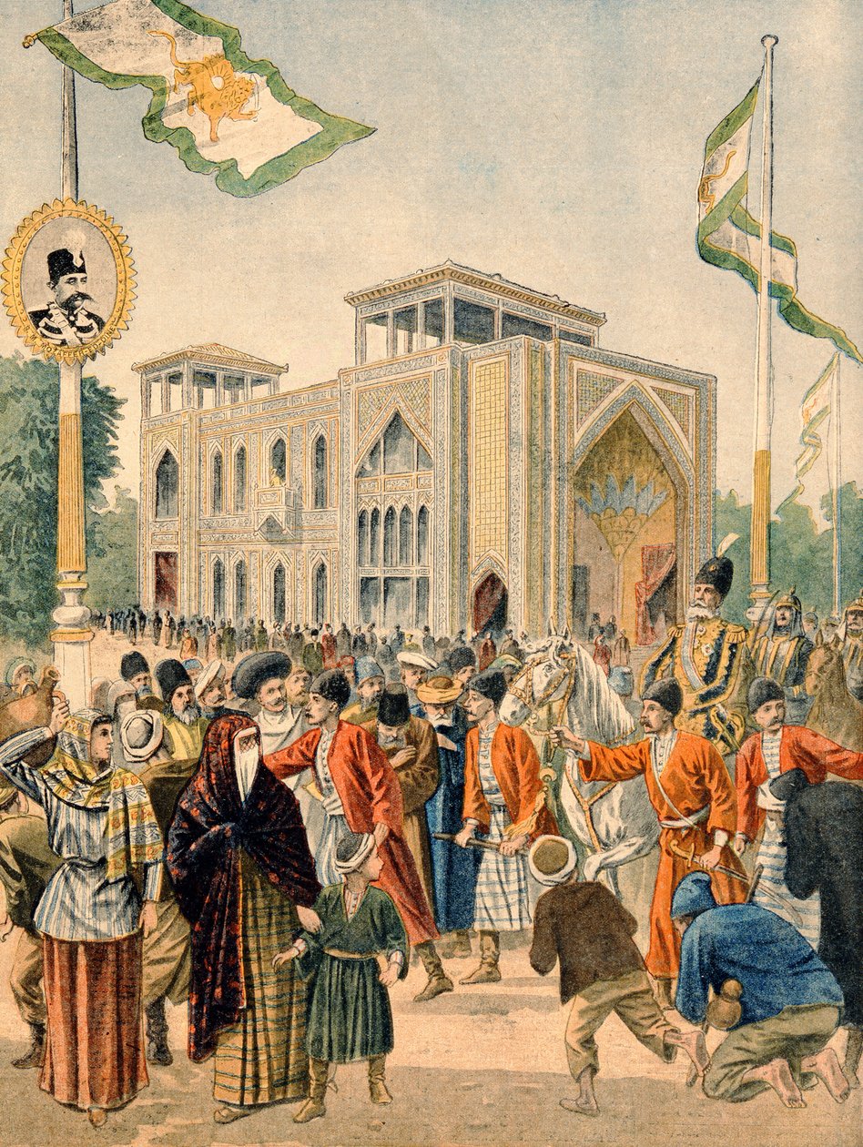 Den persiske pavillon på verdensudstillingen i 1900, Paris, illustration fra 