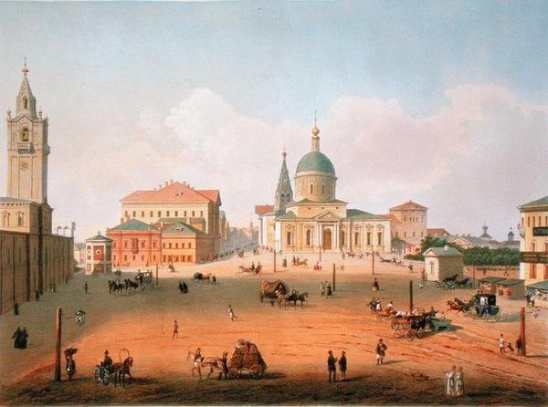 Peter-paladset i Moskva, trykt af Jacottet og Bachelier, 1830 af French School