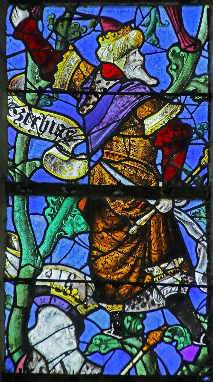 Isajs træ: Ezekiah, 1557 af French School