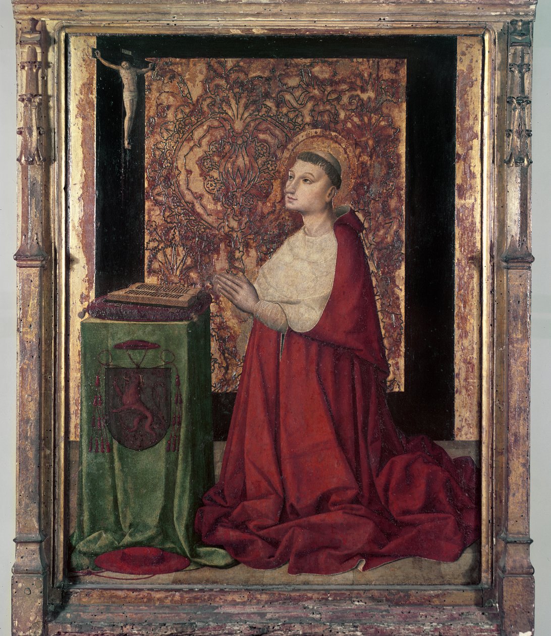 The Vision of St. Pierre de Luxembourg, Provencal School, ca. 1470 (tempera på panel) af French School