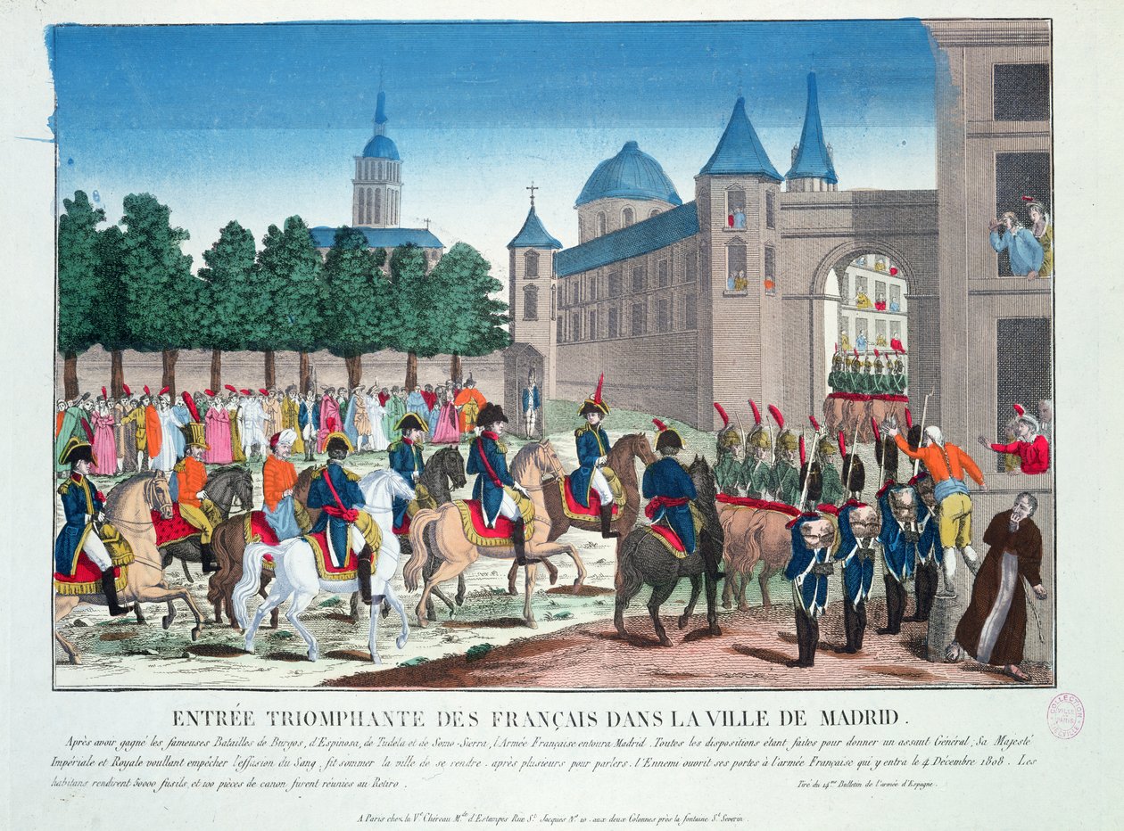 Franskmændenes triumferende indtog i Madrid den 4. december 1808 af French School