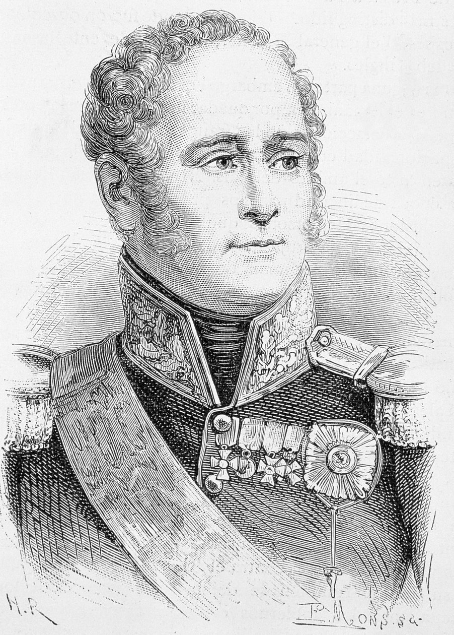 Zar Alexander I af Rusland (1777-1825) af French School